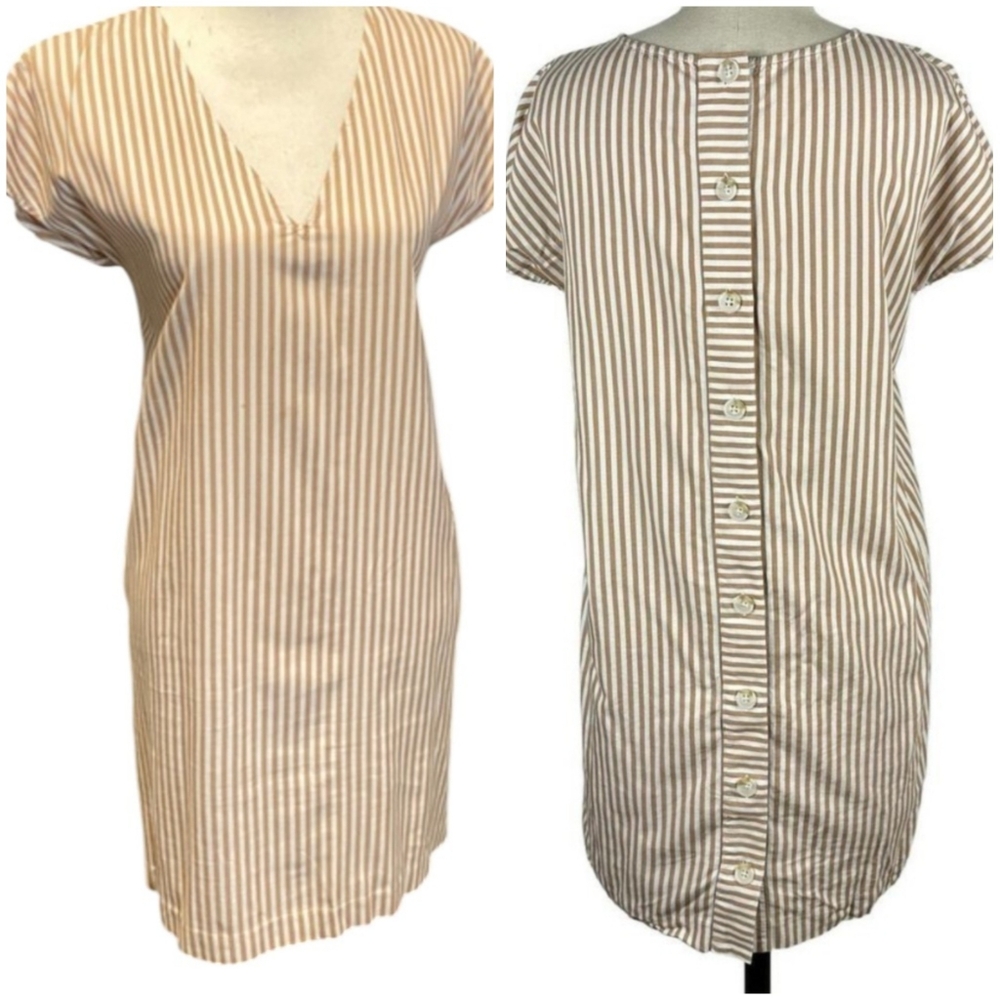 Madewell Button Back Easy Striped Dress